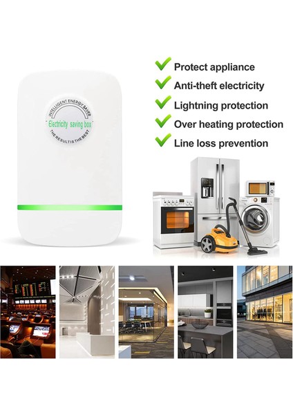 [gui Xulian] 8 Paket Güç Tasarrufu, Elektrik Tasarruf Kutusu Ev Enerji Tasarrufu 30KW Güç Tasarrufu ve Yüksek Verimlilik Ab Fişi 90V-250V (Yurt Dışından) indirimleri