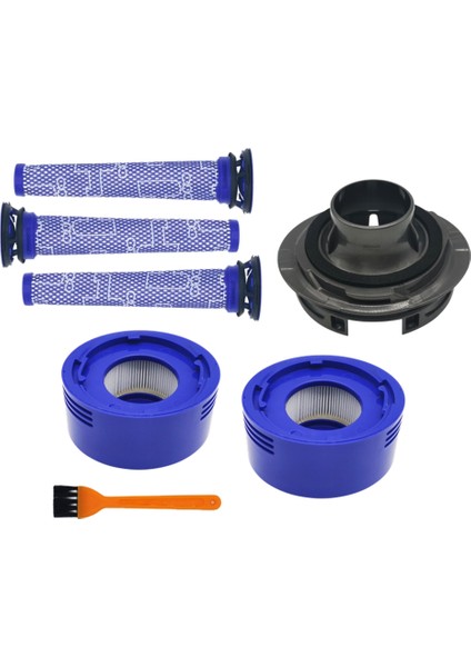 Gui Xulian Motor Arka Kapak Hepa Filtre Kiti V7 V8 Tetik Akülü Elektrikli Süpürge Aksesuarları Yedek Parça (Yurt Dışından)