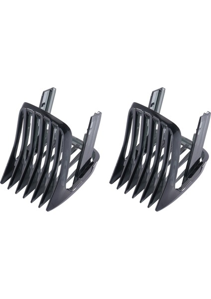 【gui Xulian】2x Saç Kesme Makinesi Için HC3400 HC3410 HC3420 HC3422 HC3426 HC5410 HC5440 HC5447 HC5450/7452 Ek Tarak Siyah (Yurt Dışından)