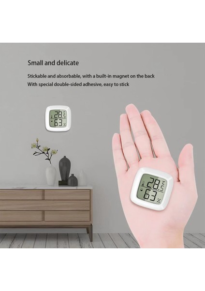 Gui Xulian Kapalı Ev Termometre Seti, Dijital Termometre Higrometre Mini LCD Iç Ortam Termometresi, Dijital Termometre (Yurt Dışından) indirimleri