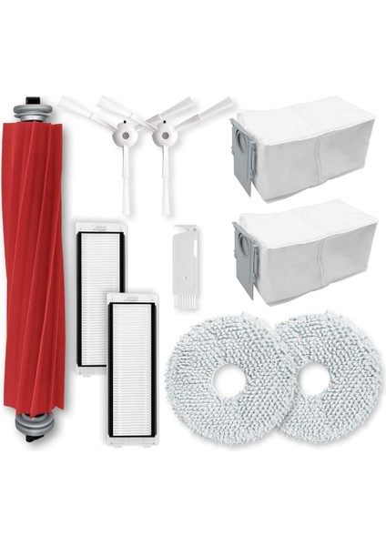 Gui Xulian Q , P10 Robot Süpürge Aksesuarları Ana Yan Fırçalar Hepa Filtreler Paspas Pedleri Için Yedek Parçalar (Yurt Dışından)