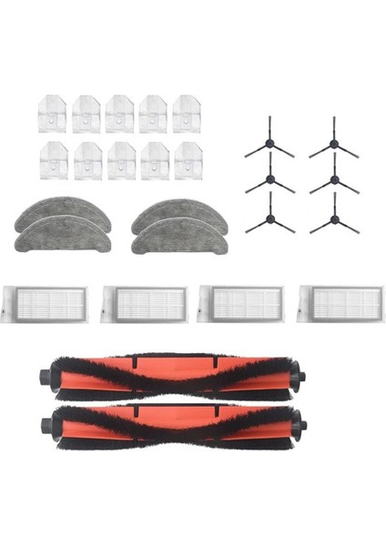 Gui Xulian Robot Süpürge Aksesuarları Yedek Parçalar Rulo Fırça Yan Fırçalar Eve Plus Için Hepa Filtreler (Yurt Dışından)