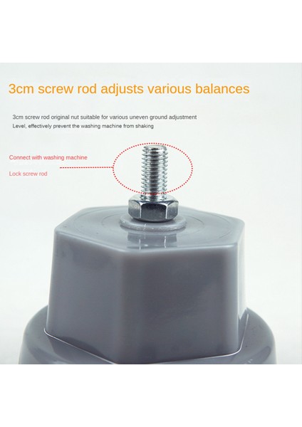 Gui Xulian 4 Adet Anti Titreşim Pedleri Rulo Çamaşır Makinesi Ayak Mat Anti-Gürültü Azaltıcı Destek Standı-Şampanya (Yurt Dışından) modelleri