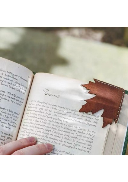 6 Adet Pu Deri Akçaağaç Yaprağı Imleri Sevimli Imleri Sayfa Köşe El Yapımı Kitap Ayraçları Kitap Severler Için Okuma (Yurt Dışından)