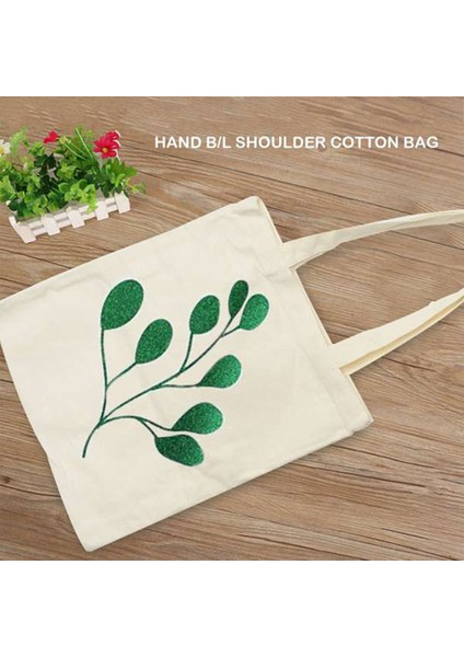 Kanvas Tote Çanta Seti, Dıy Craft Boş Makyaj Çantaları Zip ile Kanvas Kalem Kutusu Dıy Yeniden Kullanılabilir Alışveriş Bakkal Çantası (Yurt Dışından) fırsatları