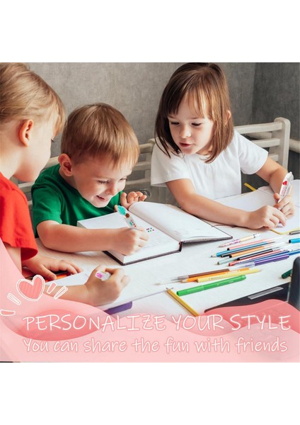 Dıy Karikatür Basın Tipi Dekoratif Kalem, Müttefik Cep Bant Kalemi, Sevimli Hayvanlar Scrapbooking Günlüğü Dekorasyon Bant Kalemi, A-6pcs (Yurt Dışından)