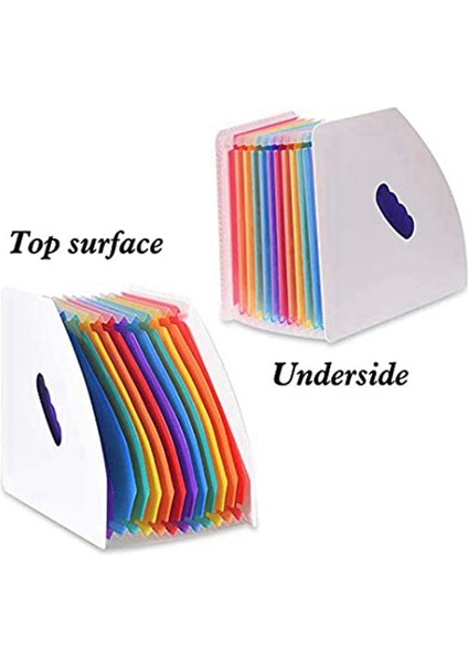 Genişletilmiş Dosya Tutucu Klasörü Dikey A4 Dikey Dosya Depolama Sepeti Masaüstü 13 Cep Dosya Tutucu (Yurt Dışından) fiyatları