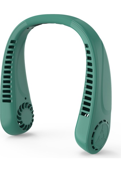 Kanatsız Boyun Fanları, Taşınabilir Boyun Fanı Eller Serbest Bıçaksız Kişisel Fan, Giyilebilir Şarj Edilebilir USB Yapraksız Fan Yeşil (Yurt Dışından)