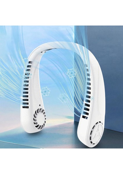 Kanatsız Boyun Fanları, Taşınabilir Boyun Fanı Eller Serbest Bıçaksız Kişisel Fan, Giyilebilir Şarj Edilebilir USB Yapraksız Fan Yeşil (Yurt Dışından) fiyatları