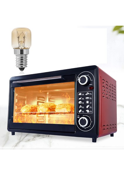 Fırın Ampulü, 4 Adet E14 Fırın 15W, Fırın Ampulü, Kapak Temizle Pigme Fırın Lambası, E14 Fırın Için 300 Santigrat Işığa Kadar Dayanıklı (Yurt Dışından)