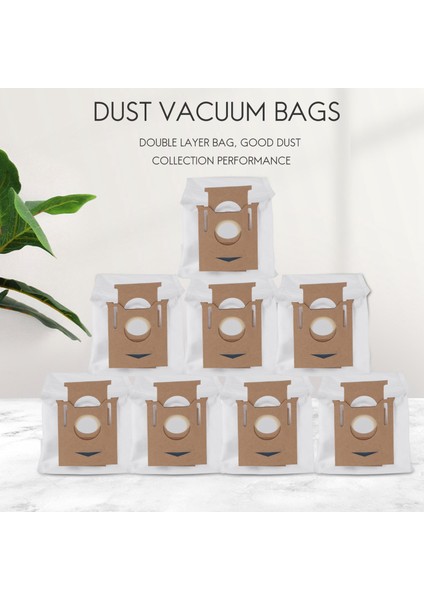 Gui Xulian 8 Paket Toz Vakum Torbaları 2.5l Deebot Ozmo T8 T8 Max T8 Serisi T9 Serisi N8 N8 Pro Robot Vakum (Yurt Dışından) fiyatları