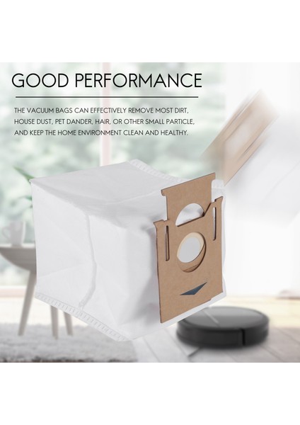 Gui Xulian 8 Paket Toz Vakum Torbaları 2.5l Deebot Ozmo T8 T8 Max T8 Serisi T9 Serisi N8 N8 Pro Robot Vakum (Yurt Dışından) indirimleri