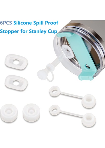 6 Adet Silikon Dökülmeye Dayanıklı Stoper Bardak 1.0 40/30/20 Oz, Sızdırmaz Silikon Conta Kiti Için Dökülme Durdurucu (Yurt Dışından) fiyatları