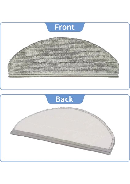 Gui Xulian 12 Adet Paspas Bezi MJSTP/MJST1S Kendi Kendini Temizleyen Süpürme Robotlu Süpürge Yedek Parçaları (Yurt Dışından) modelleri