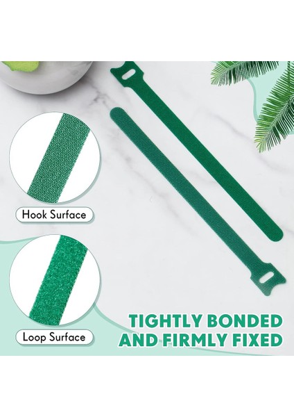 120 Adet Yeniden Kullanılabilir Sabitleme Tesisi Ayarlanabilir Bahçe Bağları Bitki Asmaları Destekleyici, 8 Inç, Yeşil (Yurt Dışından) fırsatları