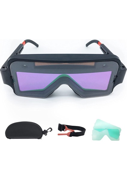 Kaynak Gözlüğü Otomatik Kararan Güneş Enerjili Kaynak Gözlükleri Maske Kask Kaynakçı Güvenlik Koruyucu Gözlük Kaynakçı Gözlükleri (Yurt Dışından)