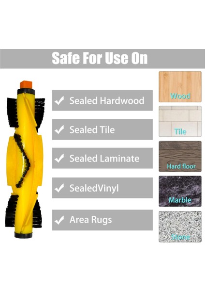 Gui Xulian 2 Adet Ana Fırça Devvis Devve B6009 Robotik Elektrikli Süpürge Yedek Parçalar Ev Temizlik (Yurt Dışından) modelleri