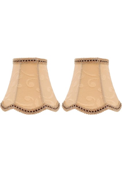 [gui Xulian] 2x Masa Abajur Kumaş Kumaş Klip Işık Tonları Lamba Kapağı Davul Gölge Abajur Ampul Zemin Lambası Ev Için (Yurt Dışından)