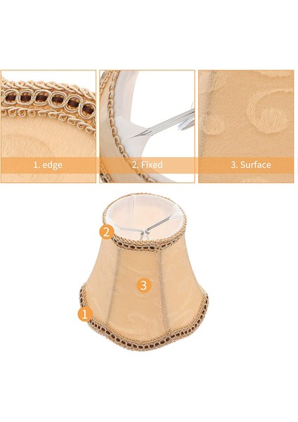 [gui Xulian] 2x Masa Abajur Kumaş Kumaş Klip Işık Tonları Lamba Kapağı Davul Gölge Abajur Ampul Zemin Lambası Ev Için (Yurt Dışından) indirimleri