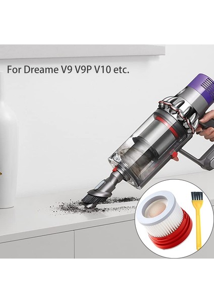 Gui Xulian Hepa Filtre Değiştirmeleri V9 V9 Pro V10 Kablosuz El Elektrikli Süpürge Aksesuarları Parça Kitleri 2 Parça (Yurt Dışından) indirimleri