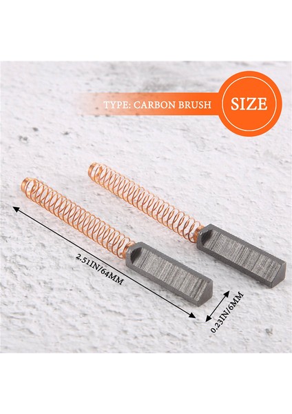 Gui Xulian W10380496 Stand Mikser Karbon Motor Fırçası ve Mikserler Için Motor Fırçası Yeni AP5178083,PS3495098,6 Paket (Yurt Dışından)