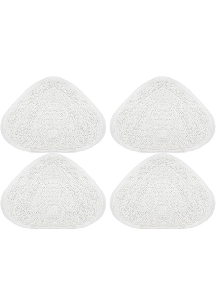 Gui Xulian 4 Adet Buharlı Paspas Pedleri Elektrikli Süpürge Için Yıkanabilir Yeniden Kullanılabilir Üçgen Paspas Pedi Kumaş Temizleme Zemin Aracı (Yurt Dışından)