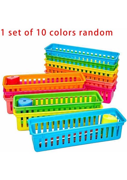 Sınıf Kalem Düzenleyici Kalem Sepeti Veya Boya Sepeti, Renkler, Rastgele Renkler (10'lu Paket) (Yurt Dışından)