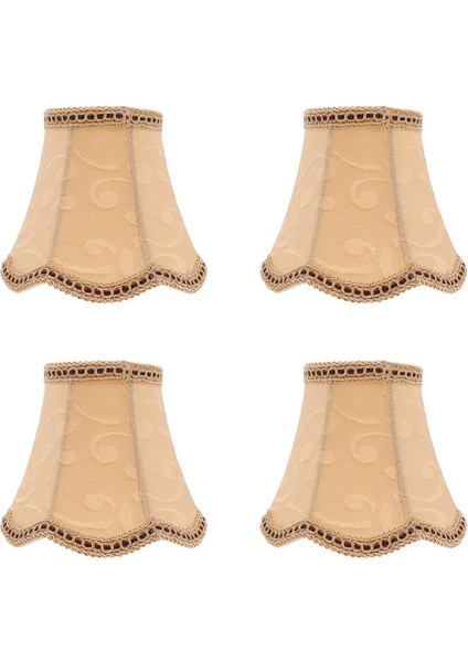 [gui Xulian] 4x Masa Abajur Kumaş Kumaş Klip Işık Tonları Lamba Kapağı Davul Gölge Abajur Ampul Zemin Lambası Ev Için (Yurt Dışından)