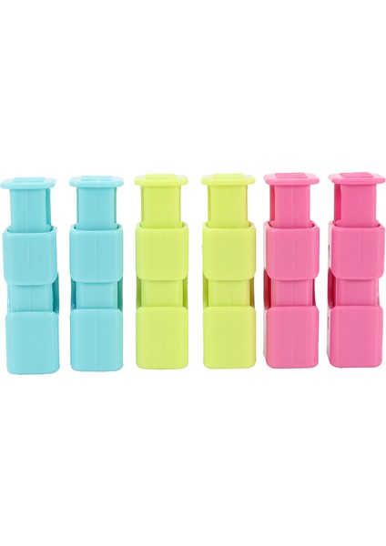 Gui Xulian Sıkmalı Ekmek Torbası Klipsleri, Çanta Cinches, Simit Çanta Klipsleri, Kavrama Kolay Sıkma ve Kilitleme, Çeşitli Renk, 6'lı Paket (Yurt Dışından)