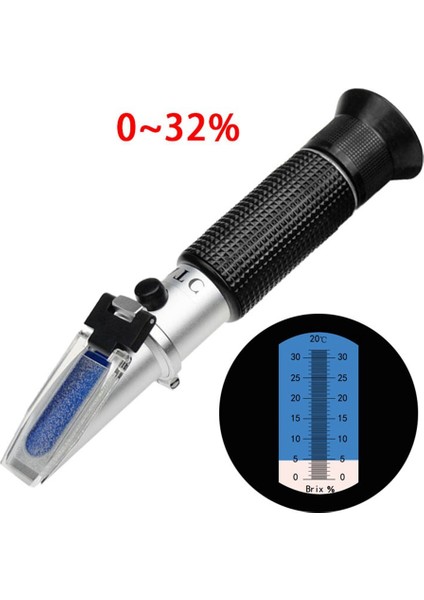 El Refraktometre Şeker Konsantrasyonu Ölçer Yoğunluk 0-32% Brix Sakarimetre Şeker Test Cihazı Meyveler (Yurt Dışından) modelleri