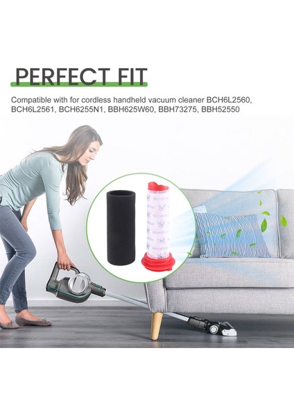 Gui Xulian Athlet Elektrikli El Süpürgesi Için 4'lü Paket Filtreler, BCH6L2560 BCH6L2561BCH6ZOOO Için Filtre (Yurt Dışından) indirimleri