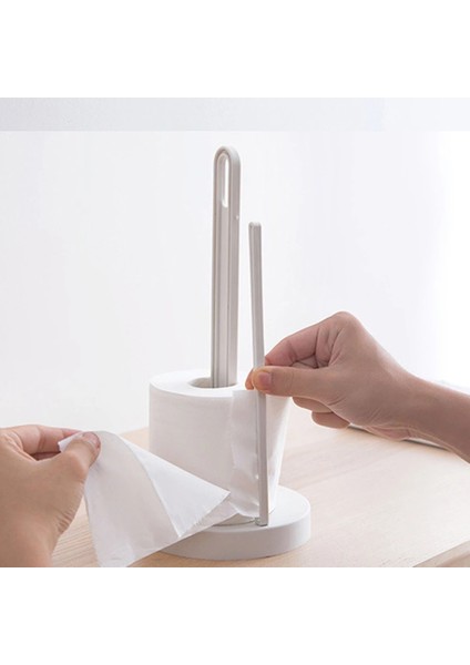 Tuvalet Mutfak Kağıdı Havlu Rulosu Doku Tutucu Plastik Raf Masaüstü Zemin Dikey Peçeteler Standı Banyo Depolama-2 (Yurt Dışından) fırsatları
