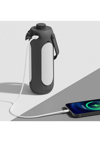 USB Taşınabilir Kamp Işığı Katlanır Kamp Lambası Kademesiz Karartma Yürüyüş Balıkçılık Için LED Lamba Acil Aydınlatma A (Yurt Dışından)