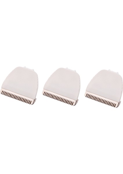 [gui Xulian]kolay Saç Kesme Makinesi Için 3x Keskin Seramik Bıçak Kafa Bıçağı, Yetişkin Çocuk Kesici Kesme Makinesine Uygun HK668A 500A 610, Beyaz (Yurt Dışından)