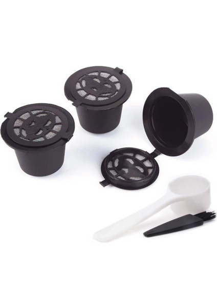 【gui Xulian】 20 Yeniden Kullanılabilir Kapsül Doldurulabilir Kahve Kapsül Filtresi, Kahve Makineleri ile Kahve Kaşığı Fırçası (Yurt Dışından) modelleri