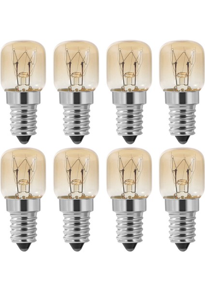 [gui Xulian]fırın Ampulü, 8 Adet E14 Fırın 15W, Fırın Ampulü, Kapağı Temizle Cüce Fırın Lambası, E14 Fırın Için 300 Santigrat Işığa Kadar Dayanıklı (Yurt Dışından)