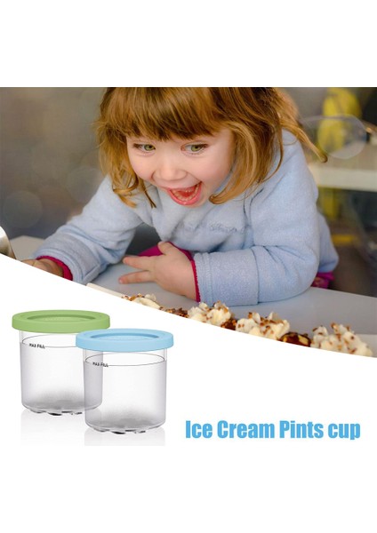 Gui Xulian 2 Adet Dondurma Pint Ninja CN301CO Serisi Creami Pint Sızdırmaz Tatlı Gelato Sorbe Ev Yapımı Dondurma (Yurt Dışından)