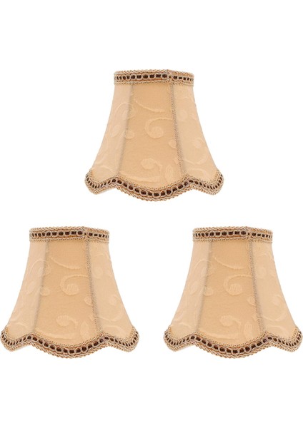 [gui Xulian] 3x Masa Abajur Kumaş Kumaş Klip Işık Tonları Lamba Kapağı Davul Gölge Abajur Ampul Zemin Lambası Ev Için (Yurt Dışından)