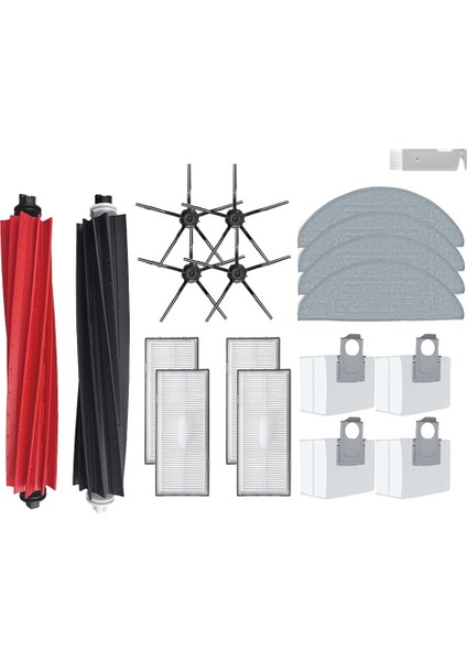 Gui Xulian S8 Artı S8 + S8 Pro Ultra Robotlu Süpürge Ana Yan Fırça Paspas Hepa Filtre Toz Torbası Aksesuarları (Yurt Dışından)