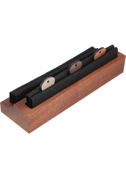3 Ahşap Seçimli Gitar Tutacağı Seti, Doğal Ahşap Gitar Seçme Vitrini Mini Gitar Saklama Kutusu (Yurt Dışından)