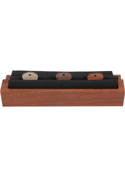 3 Ahşap Seçimli Gitar Tutacağı Seti, Doğal Ahşap Gitar Seçme Vitrini Mini Gitar Saklama Kutusu (Yurt Dışından)
