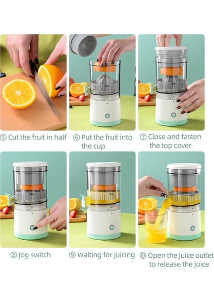 Gui Xulian Kablosuz Yavaş Sıkacağı Elektrikli Sıkacakları USB Meyve Sıkacağı Suyu Otomatik Mini Portakal Sıkacağı Taşınabilir Meyve Sıkacağı Fincan 45W -B (Yurt Dışından)