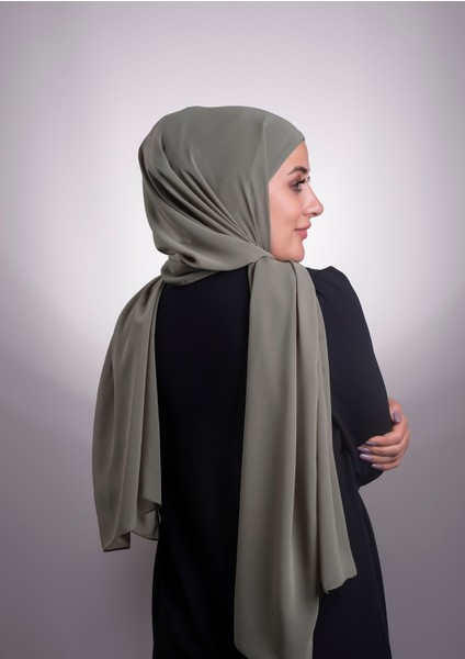 Su Yeşili Pratik Hazır Geçmeli Şal Şifon Boru Boneli 3001_32