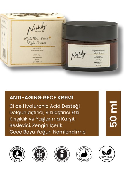 Anti Aging Gece Kremi Hyaluronic Acid (50ml)