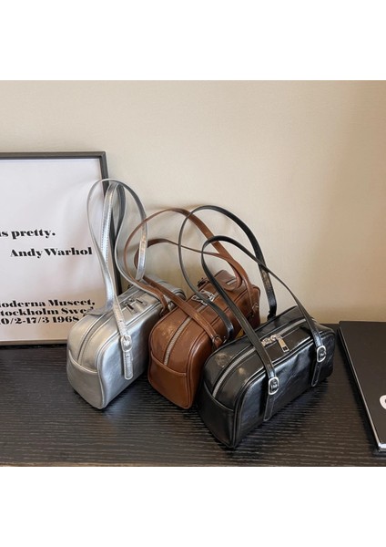 Siyah Kadın Moda Çanta Düz Renk Satchel Çanta Ayarlanabilir Askı ile Crossbody Çanta Koltukaltı Çanta Iş Alışveriş Seyahat Için (Yurt Dışından) fırsatları