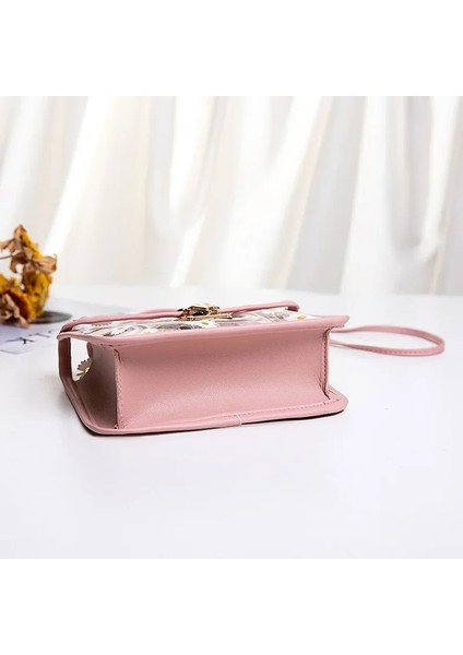 Gri Hafif Büyük Kapasiteli Küçük Papatya Eğik Çanta Moda Şeffaf Çanta Omuz Çantası Su Geçirmez Çok Renkli Çanta (Yurt Dışından) fırsatları