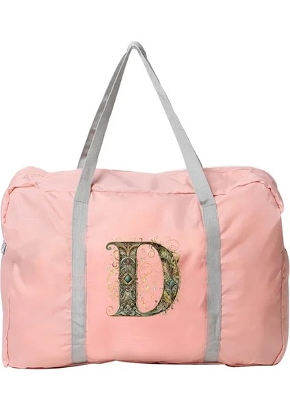 5grafik D Harfi Bagaj Seyahat Çantaları Büyük Kapasiteli Boston Çanta Organizatörleri Hafta Sonu Çantası Grafik Serisi Katlanabilir Giysi Saklama 2024 Yeni Moda (Yurt Dışından)