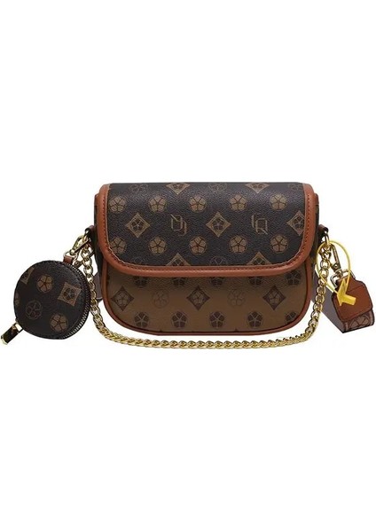Kahverengi Ellovado Retro Boston Çanta Kadınlar Için Yüksek Kaliteli Büyük Kapasiteli Omuz Çantası Lüks Moda Bez Çantalar Bayanlar Parti Hobo Kesesi (Yurt Dışından)