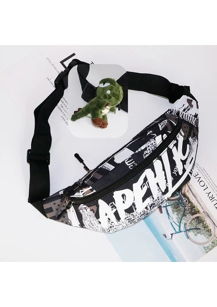 Pg Gri Uzay Japon Spor Omuz Göğüs Çantası Erkek Süper Sacoche Homme Çanta Erkekler Için Crossbody Çanta Yan Çanta Motosiklet Bel Sling Kanvas (Yurt Dışından)