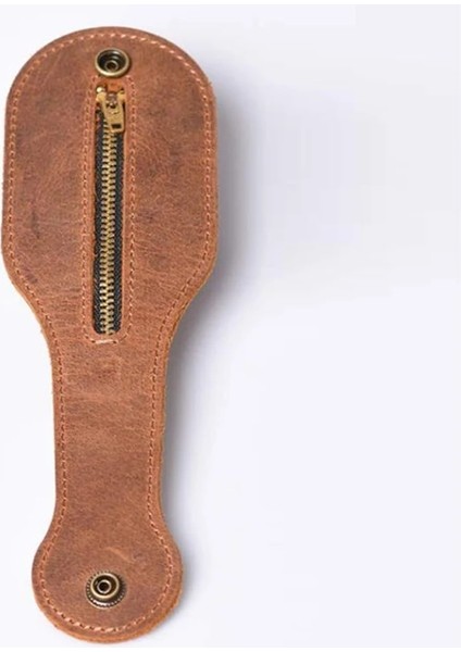 Koyu Kahverengi Hakiki Deri Bozuk Para Cüzdanı Erkekler Boston Raket Sap Jacksap Vintage Inek Derisi Kendini Savunma Çok Fonksiyonlu Edc Cüzdan Bel Para Çantası (Yurt Dışından) modelleri